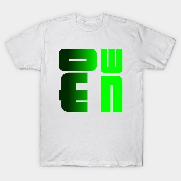 Owen, name, typography T-Shirt by Furashop